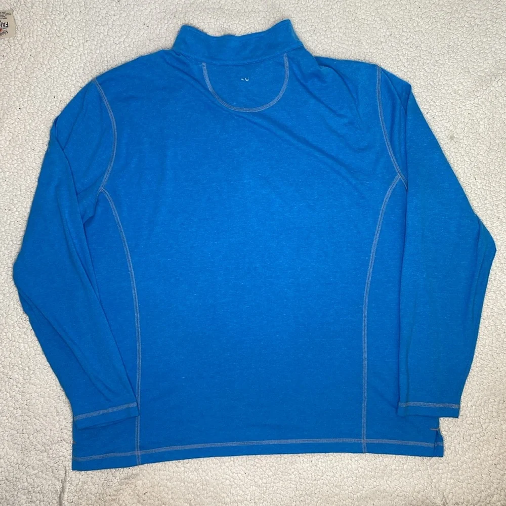 Orvis Sandy Point Blue Lightweight 1/4 Zip Pullover: Size Extra Large